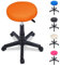 Beltom® Rollhocker Arbeitshocker Drehhocker Kosmetikhocker Drehstuhl Stuhl Bürostuhl - Orange
