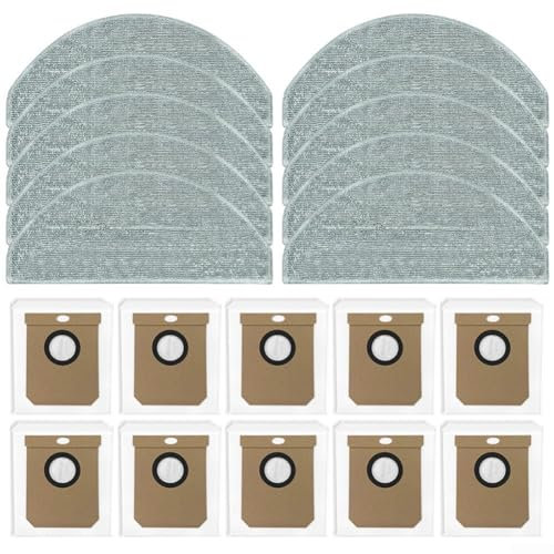 Puupaa Parti di ricambio per Hoover HG4 per Hydro Pro, HG4 per aspirapolvere Hydro Robot, accessori 10 panni mocio, 10 sacchetti per la polvere