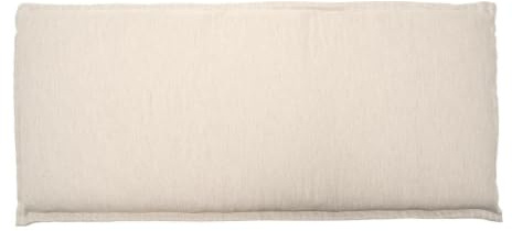 Generisch Bankauflage - 48 x 115 cm - Creme - mit Stehsaum - für 2-Sitzer
