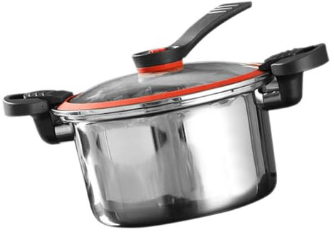 LIFKOME Pentola Pressione Micro-pressione Acciaio Inossidabile Con Utensile Per e Stufati Adatta Per Induzione