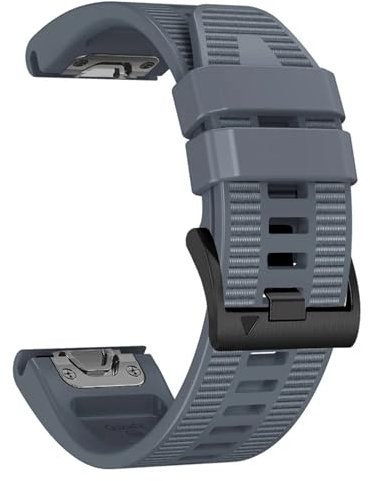 VMBVBHMDF Cinturini Da 22 Mm E 26 Mm Adatti For Garmin MARQ Athlete Epix Gen 2, Cinturino Quickfit In Tela E Silicone.(Gray,26mm)