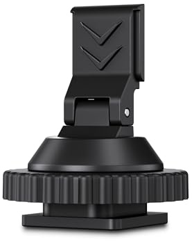 JJC Adaptador de montaje de zapata fría y micrófono para DJI Mic Mini, adaptador de montaje de cámara - Montaje en zapata caliente, con rosca de trípode de 1/4-20