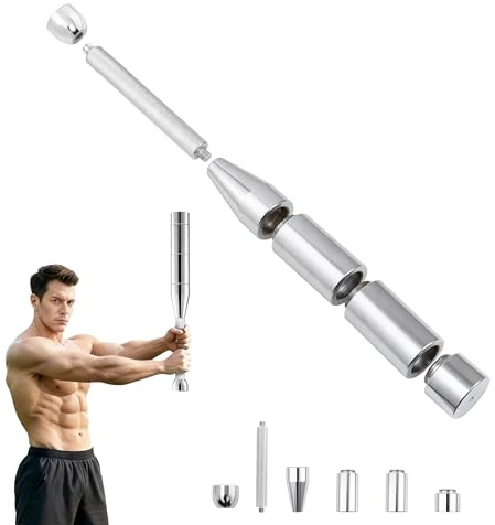 Verstellbare Keule 3-8 kg, 6-in-1 Multifunktionaler Trainingsstab/Kurzhantel für Home Gym, Platzsparende Hantelstange für Krafttraining, Muskelaufbau & Rehabilitation für Anfänger und Profis
