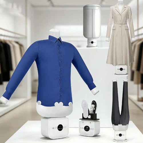 AityBuy Vaporizador De Aire Caliente De 360°, Planchadora Automática, Quita Arrugas Automático, Planchas Inflables para Camisas, Tallas hasta XXL para Camisas, Zapatos Y Pantalones.