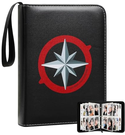 400 Taschen Photokartenalbum – Merch Geschenk für, Wasserfeste Leder-Sammelkartenalbum mit Tragbarem Armband + Losblätter- & Reißverschlussdesign, Trading Card Holder für Fans