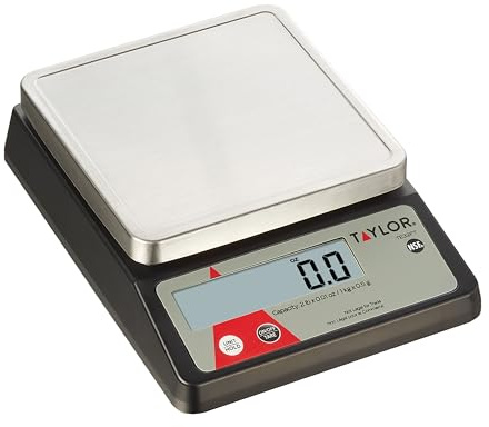 Taylor Control Kitchen Scale Compact Digital Portion, Universal, Black