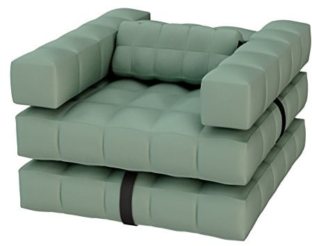 Pigro Felice - Modul'Air 3-in-1 - Aufblasbarer Poolsessel - Luftmatratze - Sonnenliege - Widerstandsfähige Materialien - Lange Lebensdauer - Premium - Olivgrün