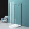 Mai & Mai Duschkabine U Form Dusche halbkreis Duschkabine 90x90cm 6mm ESG-Sicherheitsglas mit Easy-Clean Nano-Beschichtung Klarglas R03k