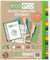 eco-eco A4 50% Recycled Set 24 A-Z Wide Index File Dividers
