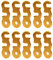 Seilspanner 8Mm,Zeltleinenspanner Schnurspanner Seilspanner Guyline Cord Zelt Wind Seil Schnalle Guyline,10 Wind Seil Schnallen Aluminiumlegierung Guyline Wind Seil Schnurversteller Für Cam (Trompette