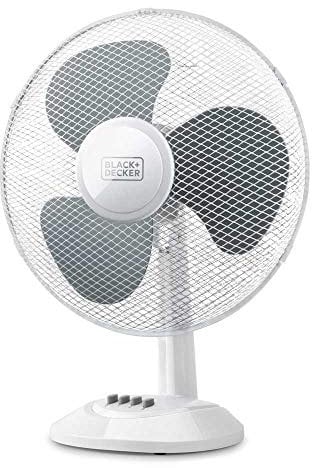 BLACK+DECKER BXEFD42E Ventilatore da Tavolo, 40 W, Plastica, Bianco