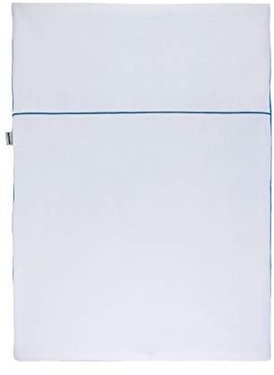 Nattou PURE Wende-Decke aus 100% Baumwolle, 100 x 75 cm, Blau, 998185