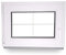 JeCo Sprossenfenster Kellerfenster Garagenfenster - BxH:700 x 700 mm - DIN Links - 2-Fach Verglasung - 60 mm Profil