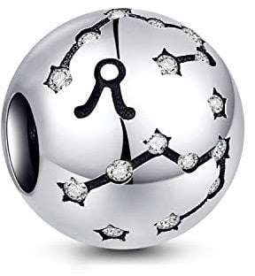 NINGAN die Zwillinge 12 Sternzeichen Geburtstag Anhänger – 925 Sterlingsilber Anhänger für Armband & Halskette – Ideale Geburtsgeschenke für Frauen & Freundinnen