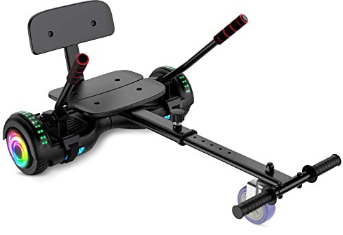 SISIGAD Hoverkart, Hoverboard-Sitzbefestigung, verstellbares Hoverboard-Zubehör, Hoverboard Go Kart, kompatibel mit 6,5 Zoll / 8 Zoll / 10 Zoll Hoverboards (Hoverboard nicht im Lieferumfang enthalten)