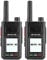 Retevis RB20 Netzwerk Funkgerät, 4G Walkie Talkie Unbegrenzte Reichweite, 4000mAh Mini Großer Reichweite Handheld Transceiver mit GPS, für Team, LKW-Fahrer (Schwarz, 2 Stück)