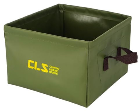 TRIWONDER Bassin Pliable 13L Seau Pliable Bassine Pliante Bassin de Lavage Bac Pliable Cuvette pour Camping Randonnée Nettoyage (Vert armé)