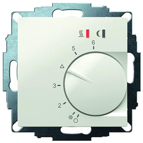 Eberle UP-Regler UTE 2800 (RAL 9010 glänzend, 5-30C mit Begrenzerfunkt. 10-40C, 55x55, AC 230V, 16 A 1 Schließer, PWM / 2 Punkt Regelung, Schalter, TA, Anzeige, Fühler) 547816254502