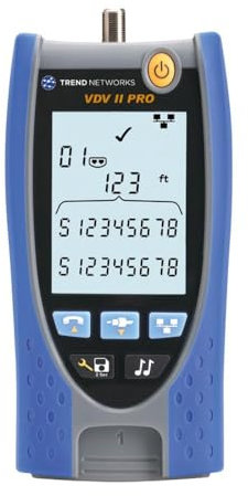 TREND Networks | R158005 | VDV II Pro | Cloud Connected | Voice, Data and Video Cable Verifier | Copper Cable Tester | Advanced Wiremap & Troubleshooting Tool