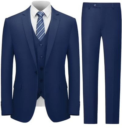 Cooper & Nelson Herren Cooper & Nelson 3-teilige Anzüge für Herren Tuxedo-Armlehne