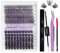 DIY Lash Extensions Set Cluster Lashes DIY Wimperverlängerung zu Hause Lash Bond and Seal DIY Wimpern Extensions Bond and Seal DIY Wimpern Cluster(ZW07+C02-D Curl)