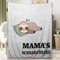 Magicoco Mama Kuscheldecke Geschenke für Mama, Faultier Wohndecke von Tochter Sohn, Mama's SCHNARCHECKE Decke für Frauen Muttertag Geburtstag(130 * 150cm)