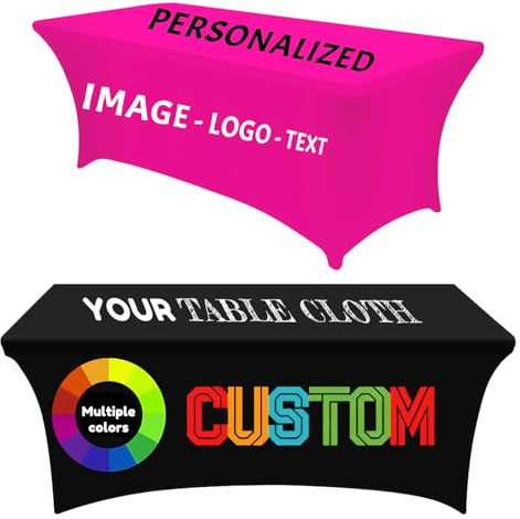 Mantel personalizado con logotipo de empresa, mantel personalizado con logotipo de empresa o su texto, mantel personalizado con su logotipo, cartel de mesa para negocios, eventos, bodas, cumpleaños