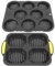Ozgkee Molde de Silicona para Pan de Hamburguesa, 8 Cavidades, Molde de Silicona para Pan de Hamburguesa, 4 Cavidades, Molde para Baguette de Silicona para Hornear Pan, Hornos,