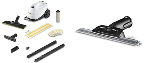 Bundle of Kärcher Steam Cleaner SC 3 EasyFix, steam pressure: max. 3.5 bar, heating time: 30 s, power: 1900 W, surface power: 75 m², tank: 1 l, floor cleaning kit and nozzles + Kärcher Steam Squeegee