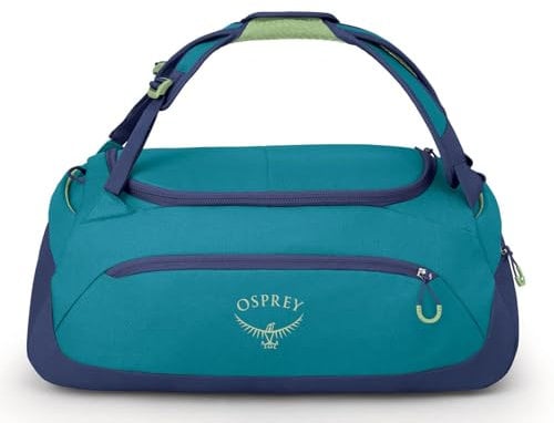 Osprey Daylite Duffel 30 – Praktische, funktionale, kompakte Tasche für den Alltag – Duffel-Reisetasche - Blue Spikemoss/Alkaline O/S