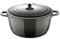 BERGNER E Xcalibur Grey – Canco mit 20 cm Deckel – geschmolzenes Aluminium – innen cremefarbene Beschichtung – außen grau – Induktionspunkt – Edelstahl