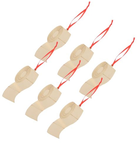 Warmhm 6St Toilettenpapier Anhänger aus Holz als Erinnerungsgeschenke holziges Ornament Christbaumschmuck Graffiti-Anhänger Familiensegen Anhänger Weihnachtsbaum Dekorationen