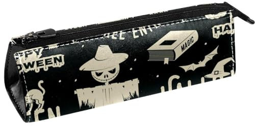 VAPOKF Halloween Magic Book Crow Grab Stiftebeutel Schreibwarenbeutel Bleistifttasche Kosmetiktasche Kompakte Reißverschlusstasche, multi, 5.5 ×6 ×20CM/2.2x2.4x7.9 in, Taschen-Organizer