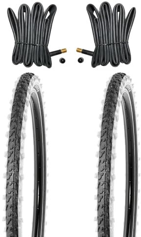 Kenda 2 Stück 24 Zoll Reifen 24x1.95 Zoll 50-507 mit Weisswand, mit Schläucheauswahl (Schläuche mit Autoventilen)