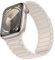 Suphart Magnetic Watch Straps Compatible with Apple Watch Strap 42mm 41mm 40mm 38mm, Soft Silicone Replacement Band Designed for iWatch SE Series 10 9 8 7 6 5 4, Starlight