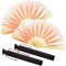 Maitys Large Folding Hand Silk Fans Chinese Handheld Tai Ji Fan for Men and Women, Festival, Line Dance, Kungfu, Martial Art, Gift(Laser Floral Purple)