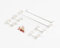 Zkeebs Swagkeys Knight V2 Mechanical Keyboard Stabilizers PCB Mounted Screw-in (80% TKL Kit) (Clear)