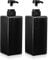 2x Pump Bottle Dispenser, 650ML Refillable Shampoo and Conditioner Dispenser Bottle with Pump, Liquid Soap Dispensers for Shampoo Conditioner Body Wash Liquid Soap, Black