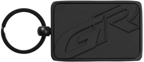 Porte-clés Toyota GR en relief rouge et noir avec logo emblématique TGR, Noir , S