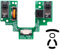 Switch Wheel Encoder Button Board Motherboard Microswitch Plate Mouse Repair Parts with Mouse Feet Replacement for Logitech G Pro Wireless GPW Wireless Gaming Mouse (Kailh GM8.0)