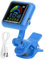 Accordeur à pince pour guitare, accordeur à pince pour guitare, écran couleur HD, accordeur de violon rechargeable par USB, accordeur de poupée, réglage précis pour guitare, (AT-102 blue)