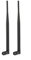 Eightwood 868 MHz Antenne RP-SMA Antenne Omni Directional 868 Dedizierte Frequenzantenne Kipp und Schwenkbar Antenne 2er-Pack für Homematic CCU3 CCU2 Raspberry Pi HM MOD RPI PCB Bausatz Fibaro ELV