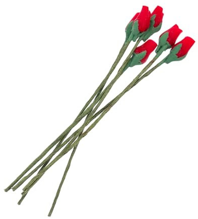 Alipis 6 Stück Miniatur-rosenknospen-Dekorationen Realistische Wandbehang Für Wohnzimmer-