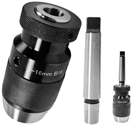B16 Schnellspannbohrfutter 1-16 Mm Mit Mk2 Kegeldorn PräZisionsbohrfutter, Selbstspannendes Bohrfutter, Für Drehmaschine Bohrmaschine