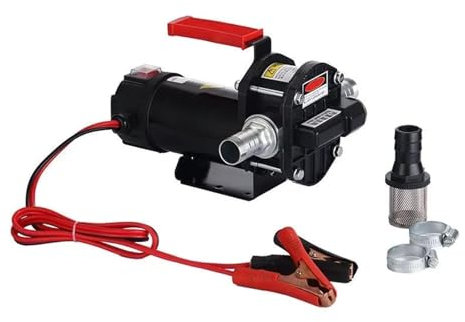 Pompe auto-amorçante haute puissance 850W 40-80L/min, pompage d'urée, essence, bio-méthanol, distributeur de carburant antidéflagrant 12V 24V pour Diesel Kérosène Huile de Transformateur(DC24)