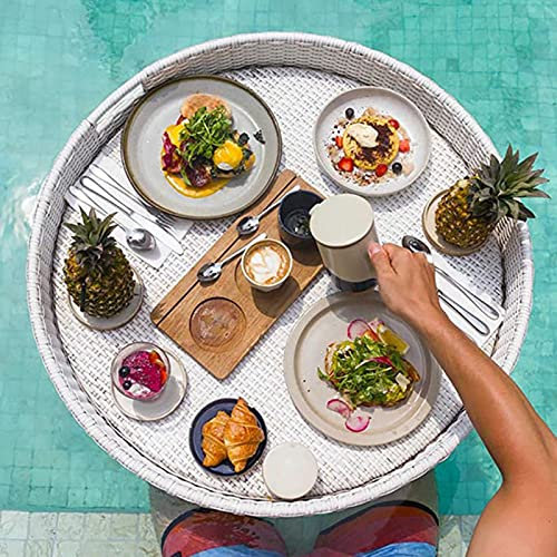 XCSCUK Vassoio Galleggiante per Piscina, portabevande Galleggiante per Piscina, Vassoio Galleggiante per Piscine Che servono Bevande, per Adulti