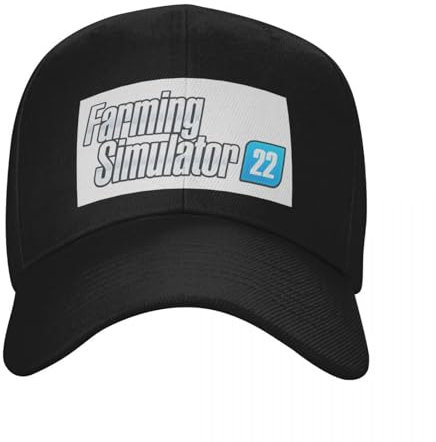 ECUXSRHN Basecap für Herren Schwarze Baseballcap Bauhelm für Landwirtschafts-Simulator 22