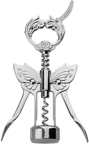 Zghhc Weinflaschenöffner Folienmesser, Schmetterlingskorkenzieher, Professioneller Bieröffner, Metall, Multifunktionaler Korkenzieher Für Kellner, Barkeeper