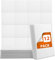 GROWNEER 12 PCS Sound Proofing Panels 30x30x1cm Wall Soundproofing Panels Acoustic Absorption High Density Foam Tiles (White)