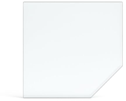 Feuercampus Funkenschutzplatte Glas Fünfeck 110×110×0,8 cm ESG Kamin Bodenplatte hitzebeständig Schutzplatte Feuerstelle Ofenunterlage Sicherheitsglas